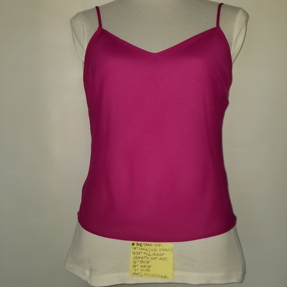 #318 NWT Jones Wear Silk Fuchsia Ruffles Blouse 4 - Picture 14 of 16